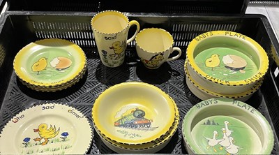 Lot 133 - Burges and Leigh printed and painted nursery...