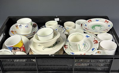 Lot 118 - A collection of nursery ware including Spode...