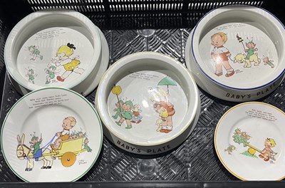 Lot 135 - Mabel Lucie Attwell for Shelley, three baby's...