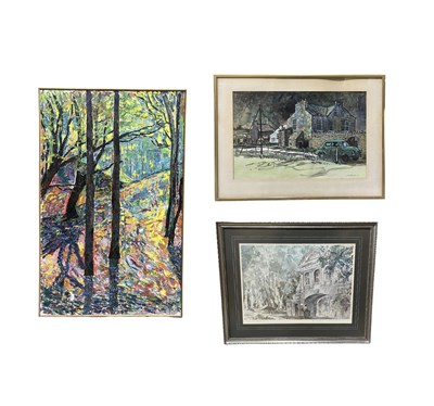 Lot 812 - Leon Randall, British, 20th century, gouache...