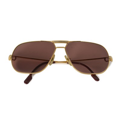 Lot 265 - Cartier, a pair of prescription Aviator sunglasses.
