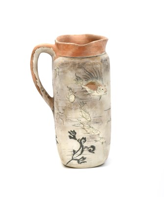 Lot 17 - A Martin Brothers biscuit fired stoneware...