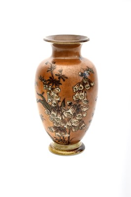 Lot 16 - A Martin Brothers stoneware vase by Edwin &...