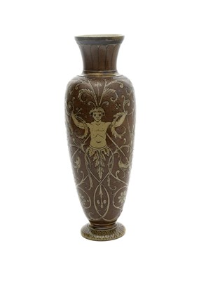 Lot 2 - A Martin Brothers stoneware vase by Robert...