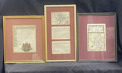 Lot 835 - Local Interest: a map of Warwickshire after...