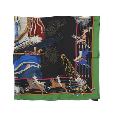 Lot 400 - Hermes, a Pani La Shar Pawnee silk scarf.