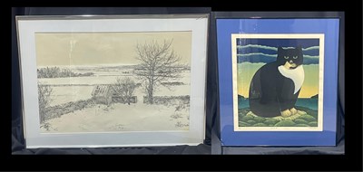 Lot 806 - Martin Leman, British, (1935) a coloured...