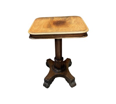 Lot 896 - A Regency mahogany tilt top pedestal side or...