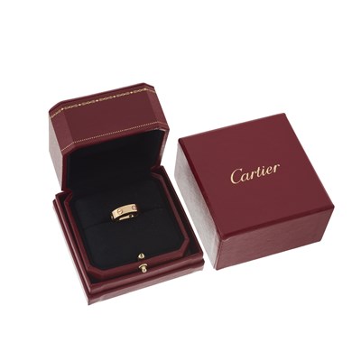 Lot 66 - Cartier, an 18ct rose gold diamond Love ring