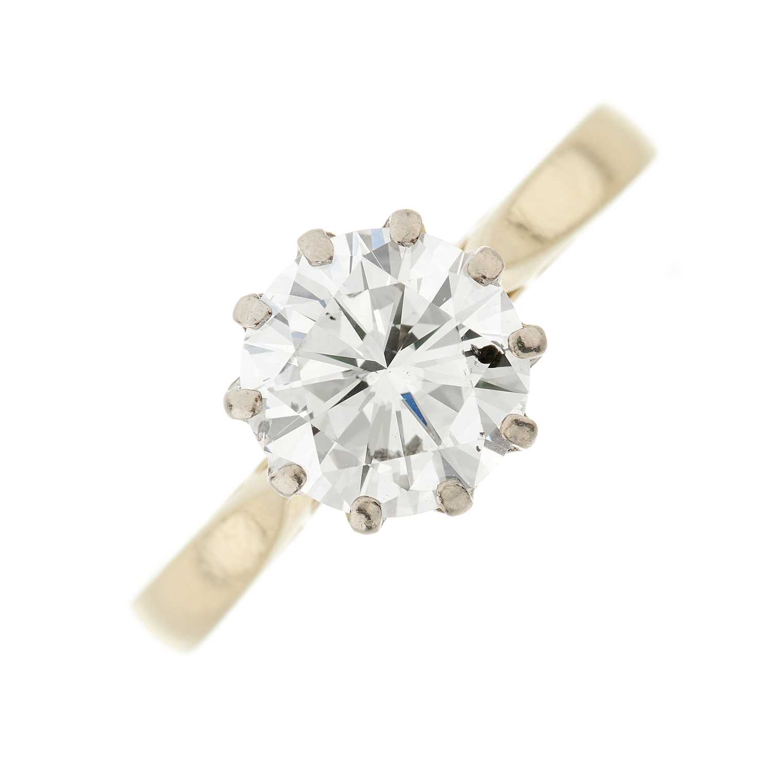 Lot 33 - An 18ct gold brilliant-cut diamond single-stone ring