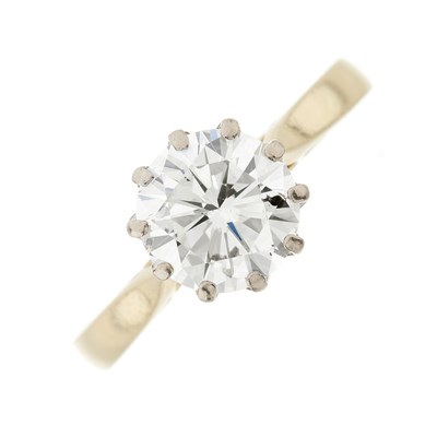Lot 33 - An 18ct gold brilliant-cut diamond single-stone ring