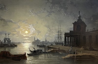 Lot 257 - Henry Pether (British, 1800-1880), Venice by...