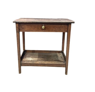 Lot 902 - A provincial 18th century oak side table, two...