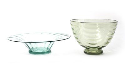 Lot 189 - A James Powell & Sons Whitefriars Wave-ribbed...