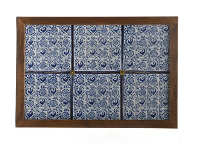Lot 95 - A Scroll six tile panel designed by William...
