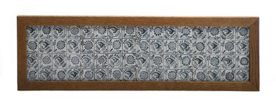 Lot 102 - Four Morris & Co Scroll tiles designed by...