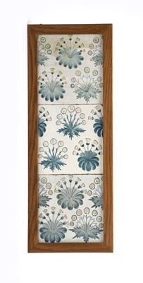 Lot 99 - Three Morris & Co Daisy tiles designed by...