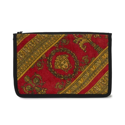 Lot 507 - Versace, a Terry Medusa Baroque Print clutch bag.