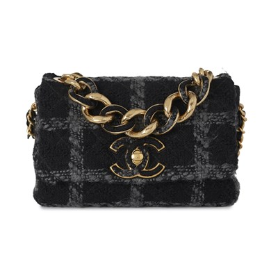 Lot 296 - Chanel, a Tweed 19 Flap handbag.