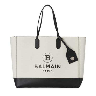 Lot 250 - Balmain, a leather logo tote bag.