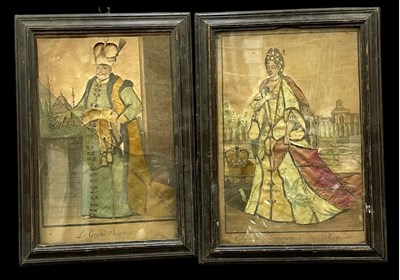 Lot 715 - Two 18th century 'dressed' or 'dressing'...