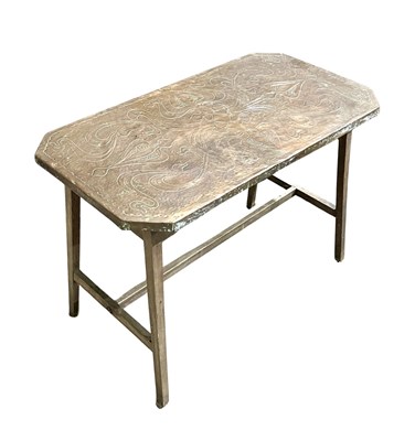 Lot 967 - An unusual arts and crafts table, the...