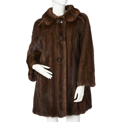 Lot 513 - A ranch mink fur coat.