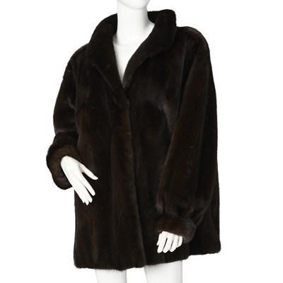 Lot 522 - Blackglama, a dark ranch mink jacket.