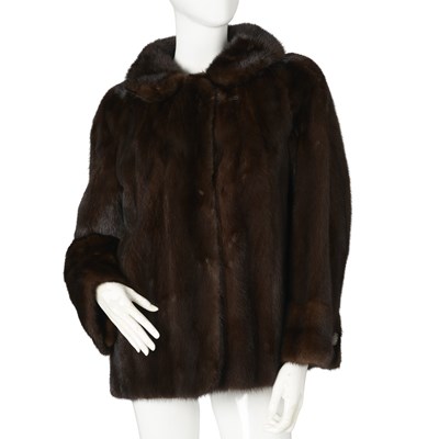 Lot 516 - A dark ranch mink jacket.