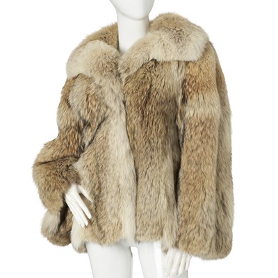 Lot 519 - Grosvenor Harrods, a wolf fur jacket.