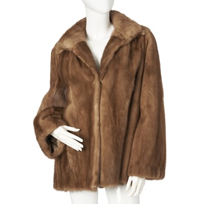 Lot 521 - A pastel mink fur jacket.