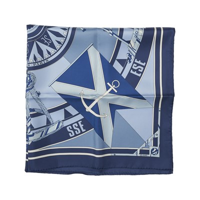 Lot 399 - Hermes, a Sextants silk scarf.
