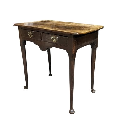 Lot 931 - An 18th century country oak side table or...