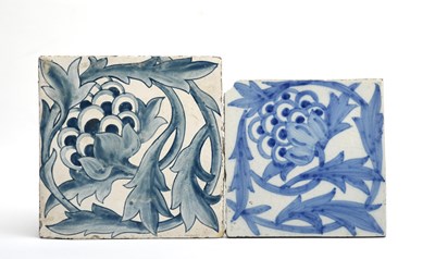Lot 81 - A Morris & Co Artichoke tile designed by...