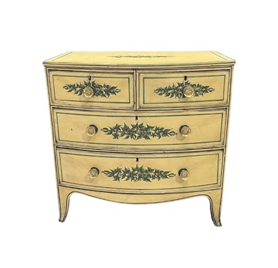 Lot 977 - A small 19th century or earlier bow fronted...