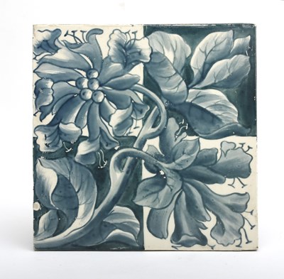 Lot 101 - A Copeland tile in the manner of William...