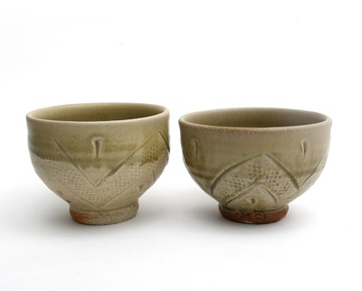 Lot 374 - Jim Malone (born 1946) Pair of bowls Ainstable...