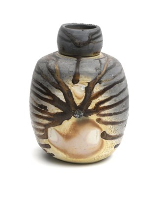 Lot 409 - Paul Soldner (1921-2011) Raku vase stoneware,...