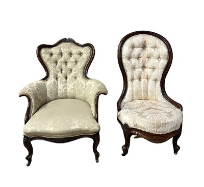 Lot 987 - A 19th century rosewood and mahogany framed...