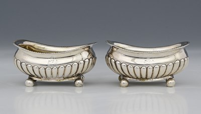Lot 298 - A pair of George III silver salts, by Alice &...