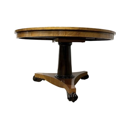 Lot 997 - A mahogany circular extending centre table,...