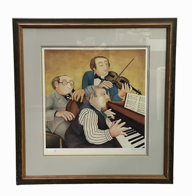 Lot 820 - Beryl Cook (British, 1926-2008), Musicians,...