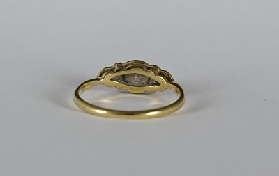 Lot 15 - An 18ct gold opal and diamond dress ring