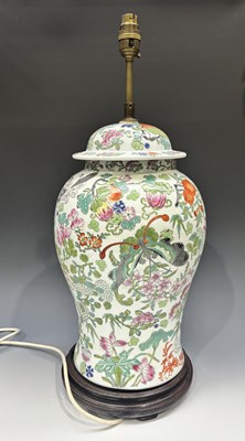 Lot 80 - A 20th century porcelain Chinese Famille Rose...