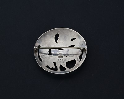 Lot 35 - Georg Jensen, a silver bird brooch