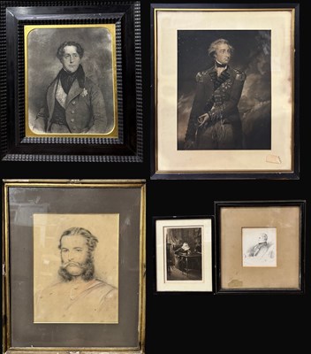 Lot 868 - A pastel on paper portrait of Richard Twining...