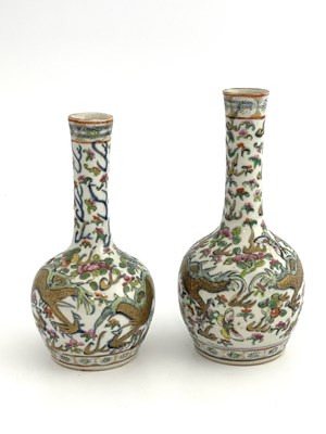 Lot 543 - A near pair of Chinese Doucai style vases,...