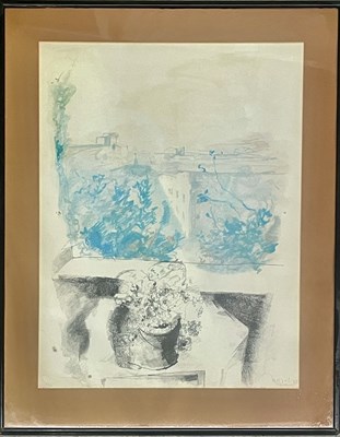 Lot 791 - Ugo Attardi, (Italian,1923-2006) Windowsill,...