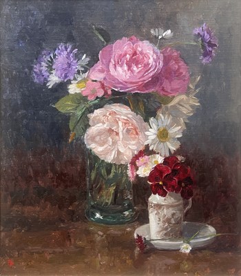 Lot 370 - Pamela Kay (British, 1939), still life of...