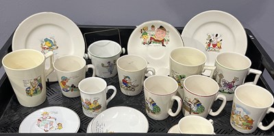 Lot 93 - A collection of nursery ware to include a...